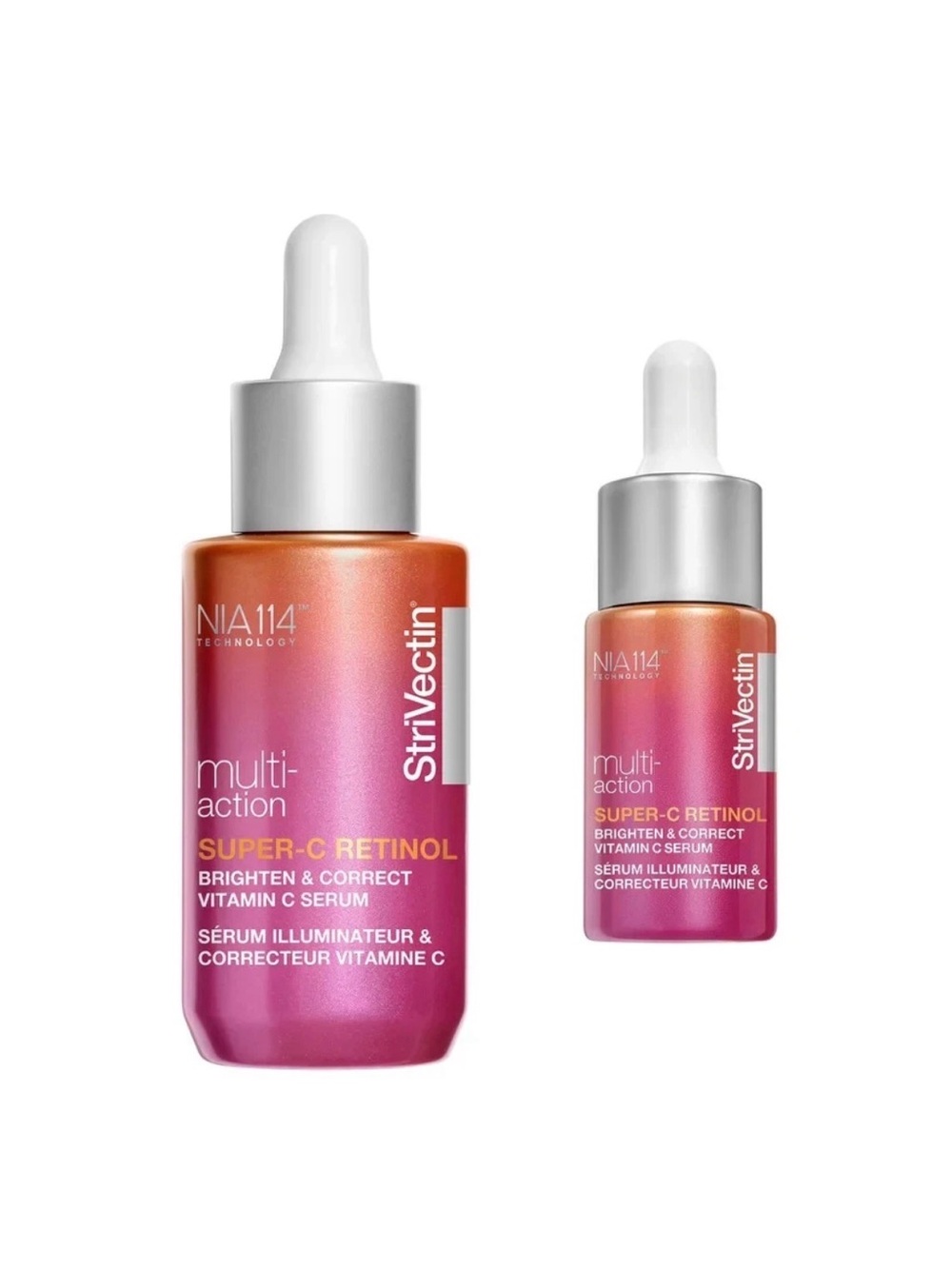 2x STRIVECTIN Multi Action Super C Retinol Brighten Correct Vitamin C Serum. 
(1
